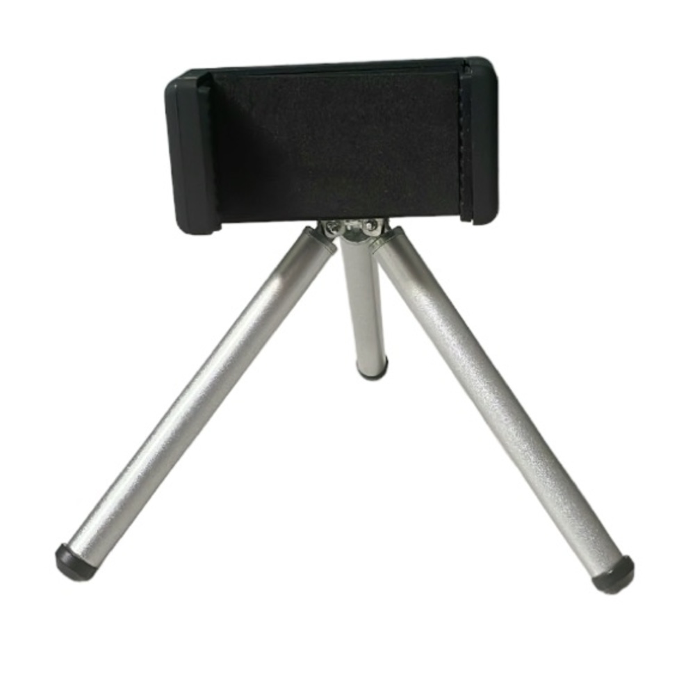 Adjustable 12” phone tripod with telescopic legs